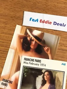 PLAYBOY 1994 FRANCINE PARKS COLLECTOR CARD 62 MISS FEBRUARY 1974 NEAR MINT - Picture 1 of 1