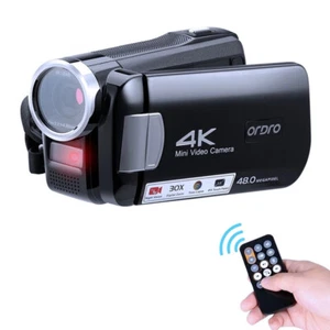 Digital Hd 4K Video Camera 30X Zoom 48MP Recorder Camcorder Black DV Handycam - Picture 1 of 60