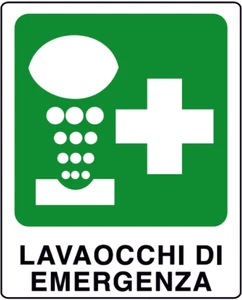 Cartello segnaletica Lavaocchi Emergenza in alluminio 150X175 mm. - Picture 1 of 1