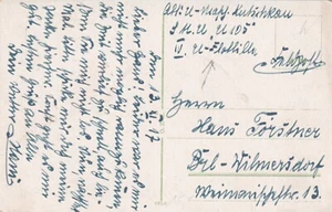 1917 Germany Marine Post "U-Boat U-105" (s33584) - Picture 1 of 1