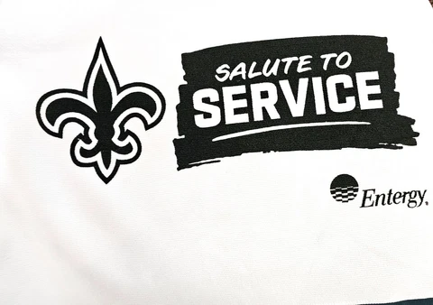 Awesome New Orleans Saints Entergy Promo Rally Towel Cover