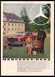 1959 Mercedes-Benz 220 red car photo print ad-Vintage Man Cave,Garage Decor - Picture 1 of 1
