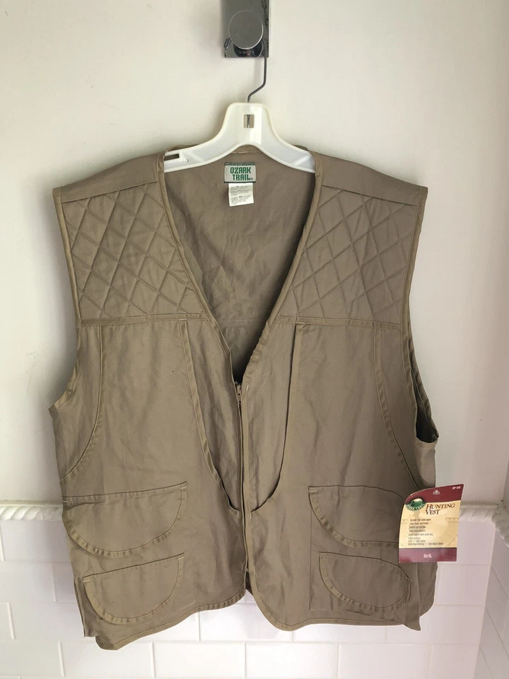 NWT New Ozark Trail Hunter Vest Cotton 2XL Beige Cotton - Image 1 of 4