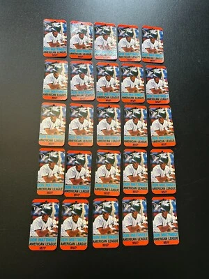 (25) DON MATTINGLY 1987 FRANKLIN BASEBALL GLOVE TAG LOT UNCUT YANKEES FREE SHIP - Image 1 of 2