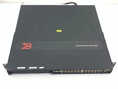 Brocade FOUNDRY NetIron CES 2024C NI-CES-2024C-L3PREM-AC SWITCH NICE DEAL !! - Image 1 of 4