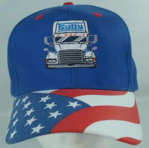 Gully Transportation American Flag Trucker Hat Semi Adjustable Patriotic - Picture 1 of 9