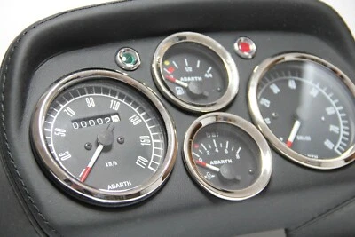 КЛАССИЧЕСКИЙ FIAT 500 L 595 ABARTH СПИДОМЕТР ПРИБОРНОЙ ПАНЕЛИ ЦИФЕРБЛАТОВ КОЖИ - Изображение 1 из 4