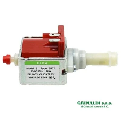 POMPA ULKA EP77 ELETTROPOMPA 28W PER MACCHINA DA CAFFÈ SAECO GAGGIA DE LONGHI