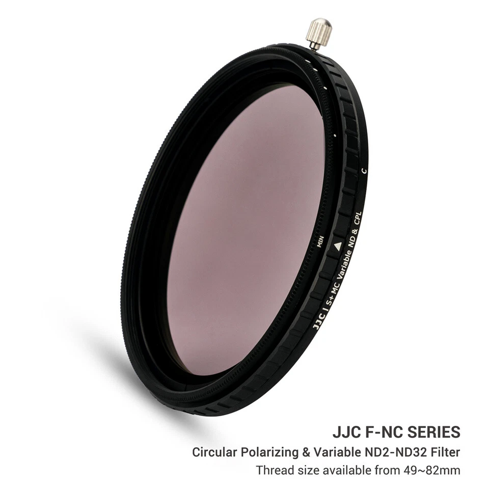 JJC Variable ND2-ND32 ND CPL Polarizing 2in1 Filter 49 52 55 58 62 67 72 77 82mm - Image 1 of 4