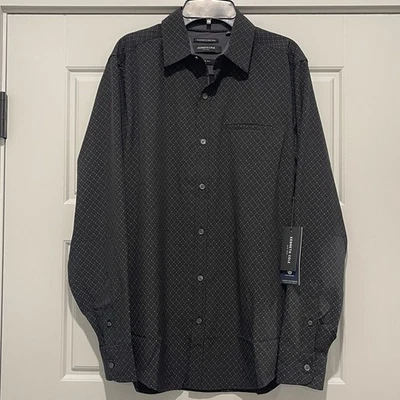 Kenneth Cole New York Men’s NWT Slim Fit Comfort Performance Shirt Black Size S - Image 1 of 4