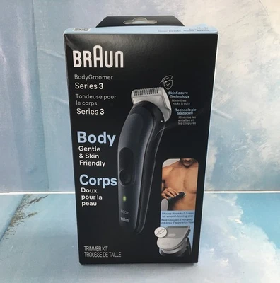 Braun BodyGroomer Series 3 Trimmer Kit, BG3340, Cordless, Rechargeable - Image 1 of 4