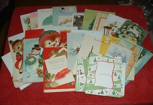 Lot Vintage unsignierte Grußkarten Sortiment Weihnachten, Get Well, Bilderrahmen - Bild 1 von 5