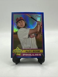 2025 Heritage Alec Bohm Chrome Blue Refractor /150 - Picture 1 of 2