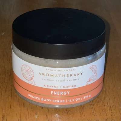 Bath Body Works Aromatherapy Energy Orange Ginger Pumice Body Scrub 11.5oz New - Image 1 of 3