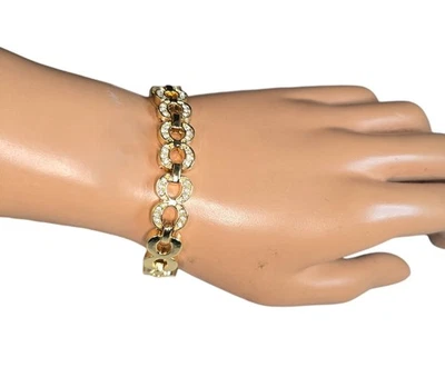 Женский модный позолоченный браслет со стразами новый без ценников - Изображение 1 из 4