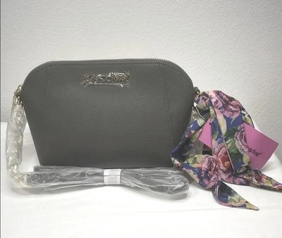 Bandolera Betsey Johnson XO Anaya con bufanda y correa de cadena al por menor $78 nueva con etiquetas Foto 1 de 4