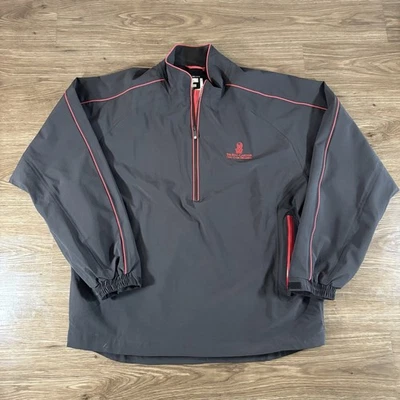 Footjoy Dryjoys Tour XP 夹克男式大型性能高尔夫黑色丽思卡尔顿 — 第 1/4 张图片