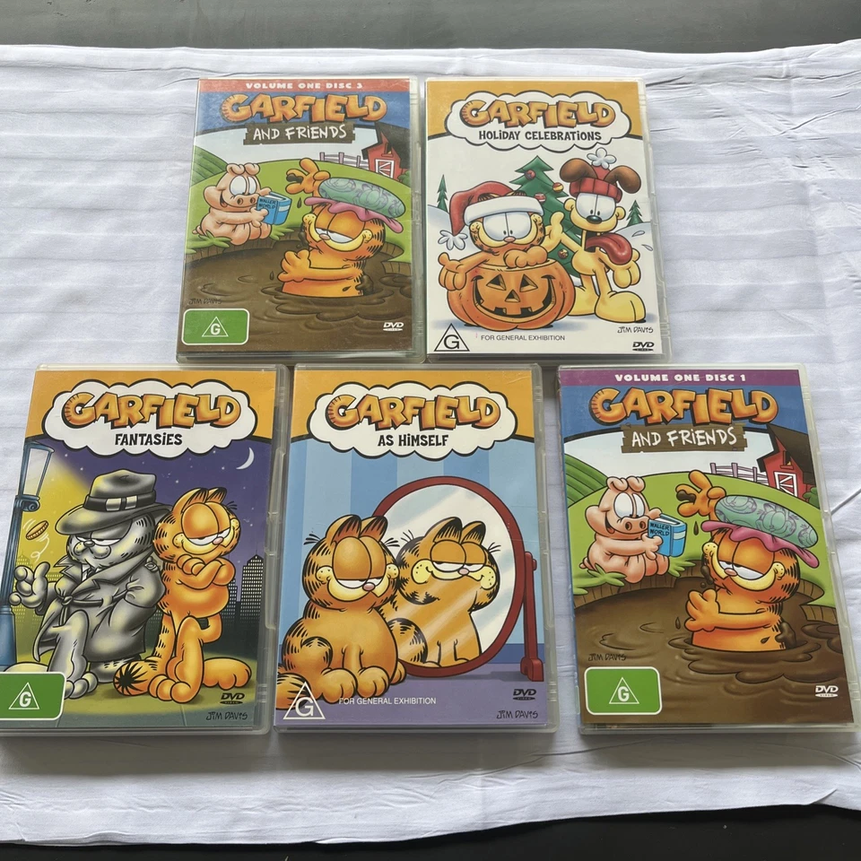 Garfield Cartoon DVD Collection x5 - image 1 of 4