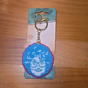 Golden Girls Sophia Head Tufted Blue Patch Charm Keychain - Picture 1 of 3