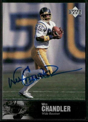 1997 Upper Deck Legends #AL-87 Wes Chandler Autographs - Image 1 of 2