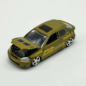 Revell Honda Civic D2 Metallic Olive Green Hatchback - Fast And Furious VHTF JDM - Picture 1 of 6