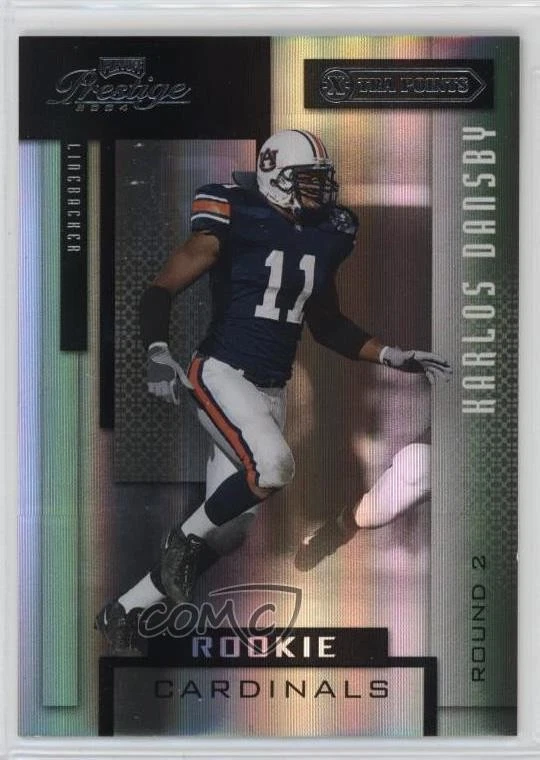 2004 Playoff Prestige Rookie Xtra Points Black /25 Karlos Dansby #178 Rookie RC - Image 1 of 2
