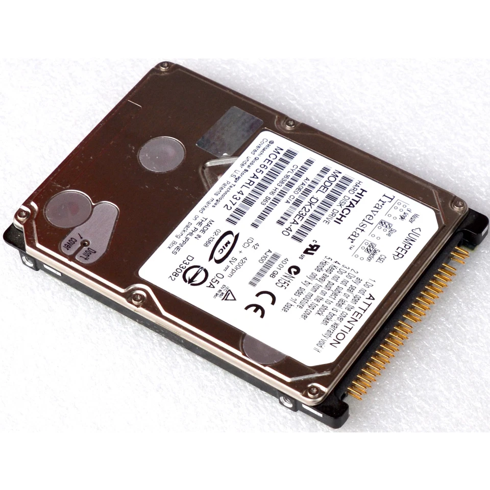 HDD FESTPLATTE HITACHI TRAVELSTAR DK23EA-40 40GB CYL16383 H16 S63 M75 - Bild 1 von 1