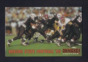 1995 Oregon State Beavers Fútbol Calendario de Bolsillo Coors Pac 10 - Imagen 1 de 2