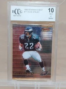 Duce Staley 1999 Bowman's Best #71 Beckett Graded 10 - Picture 1 of 2