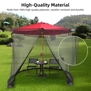 Outdoor Patio Umbrella Screen Mosquito Netting For Patio Porch - Water VYXJ - Picture 1 of 9