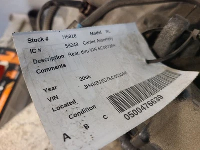 Conjunto de portador diferencial usado se adapta a: Acura Rl 2006 trasero grado A Foto 1 de 4