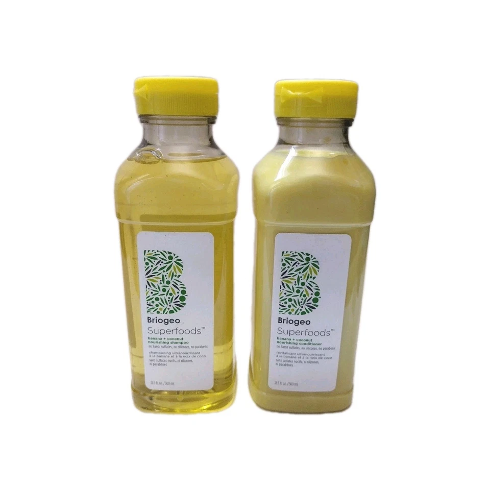 Briogeo Banana Coconut Shampoo Conditioner Superfoods Set