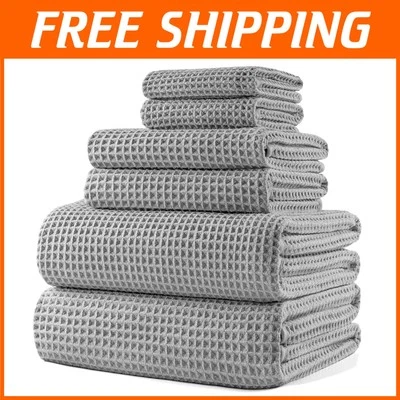 Gran tamaño 60x30 pulgadas. Juego de toallas de baño de microfibra - secado rápido y sin pelusa de lujo Foto 1 de 4