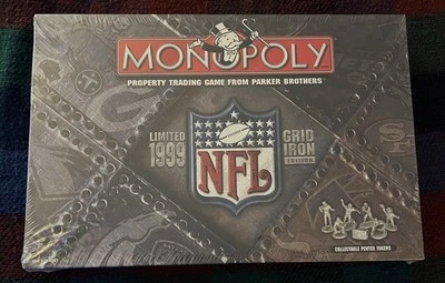 Vintage Monopoly NFL FOOTBALL GRID IRON NUMBERED LIMITED Edition 1999 Sealed NIB - Image 1 of 4
