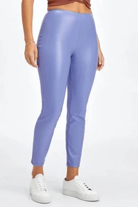Legging para mujer FABLETICS de cuero vegano púrpura cintura alta talla mediana - Imagen 1 de 10