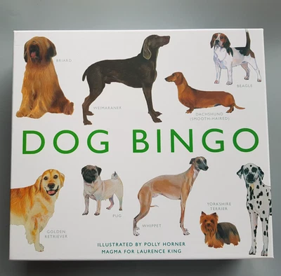 Dog Bingo memory board game Magma design illustration canine K9 breeds puppies - Image 1 of 4