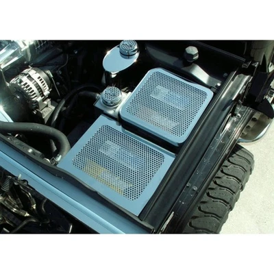 Perforated Stainless Steel Battery Cover for 2003-2007 Hummer H2 - Image 1 of 4