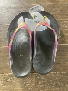 Oofos Oolala Luxe Recovery Sandals Size 10 Women Color Magenta Sky Brand New! - Picture 1 of 8