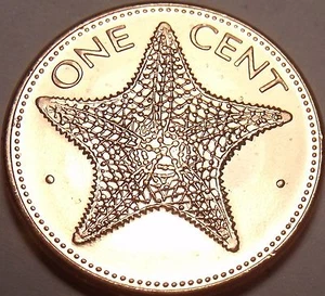 Gem Unc 1998 Bahamas 1 Cent~Starfish Coin~We Have Bahama Coins In Stock~Free Shi - Picture 1 of 2