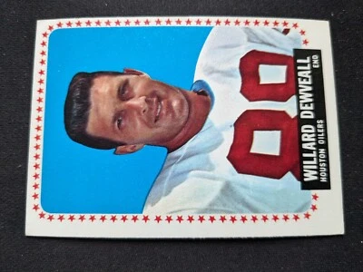 1964 Topps Football Card # 72 Willard Dewveall SP - Houston Oilers (VG/EX) - Image 1 of 3