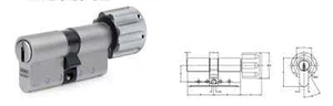 KESO 8000 Knauf Zylinder Typ 81.B19-060 incls. 3 Schlüssel vom Werkspar - Bild 1 von 8