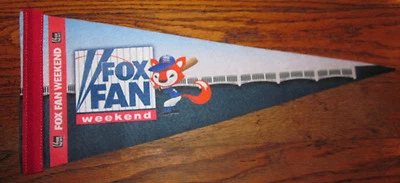 Fox Fan Weekend Souvenir Pennant 18" From Yankee Stadium 2014 Ex/NrMt LOOK! - Image 1 of 4