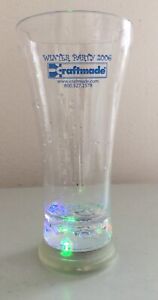Pilsner Lights Up (LED Red, Green, Blue) Drinking Glass Acrylic 12 oz  7” Tall