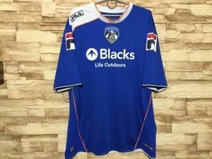 OLDHAM ATHLETIC 2013 2014 Home Football Shirt Soccer Jersey Fila Sz measured - Picture 1 of 11