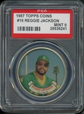 1987 Topps Coins #15 REGGIE JACKSON PSA 9 28536241