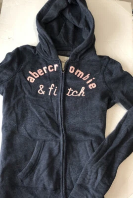 Abercrombie & Fitch Grey Pullover Hoodie Kids XLarge New York Sweatshirt A&E - Image 1 of 4