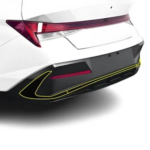 Fits Hyundai Elantra 2024+ Rear Bumper Chrome Delete Decal Blackout Vinyl - Picture 1 of 6