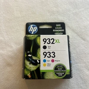 Wkłady atramentowe HP 932XL czarne i 933 cyjan purpurowe żółte (N9H62FN) - EXP 03/2019 - Zdjęcie 1 z 3