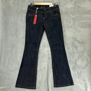 Guess Riviera Jeans 26 Low Rise Flared Blau Stretch Damen W28 L32 Neu mit Etikett - Bild 1 von 10