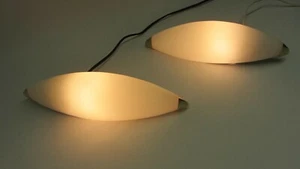 MOD DEP Paar Lampe Vintage Flurlampe Wandlampe Glas  '90er Jahre  - Picture 1 of 11